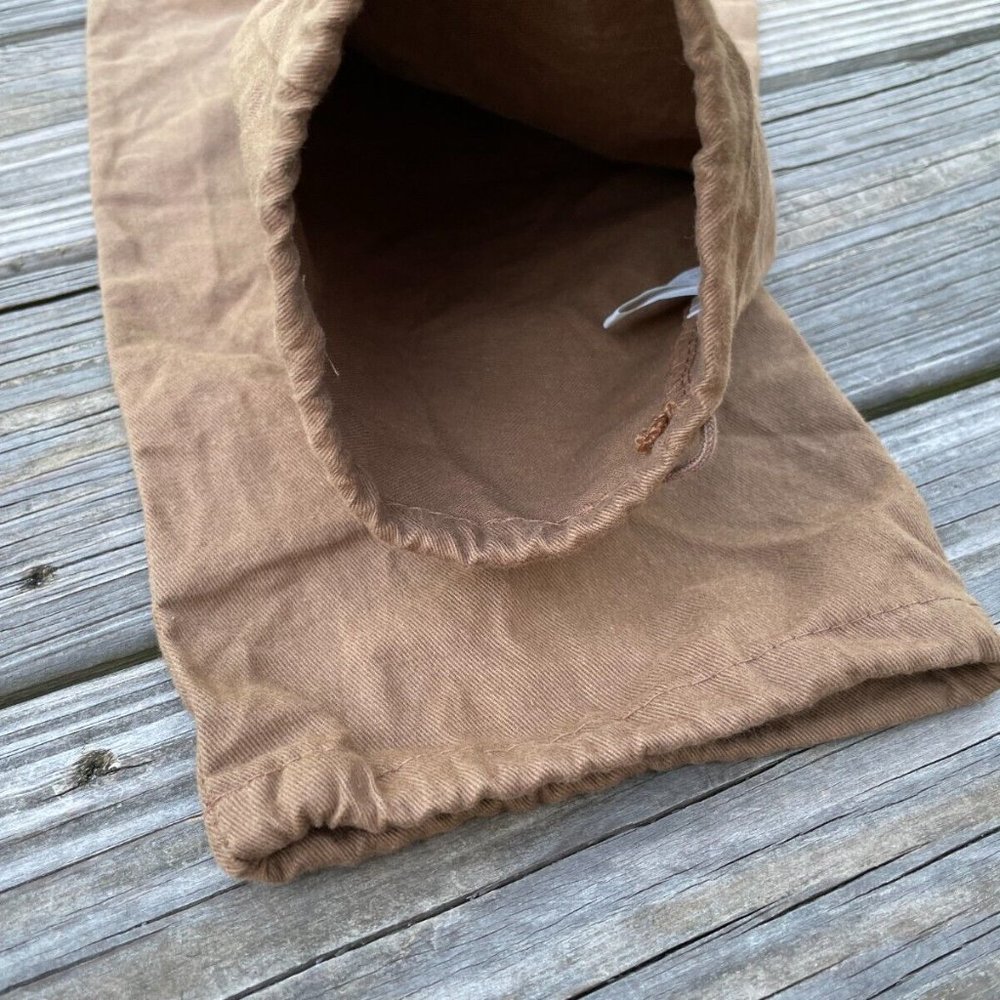 Gucci Dust Bag Brown Cotton Dustbag draw String Made in Italy set of 2 Authentic - Picture 8 of 11